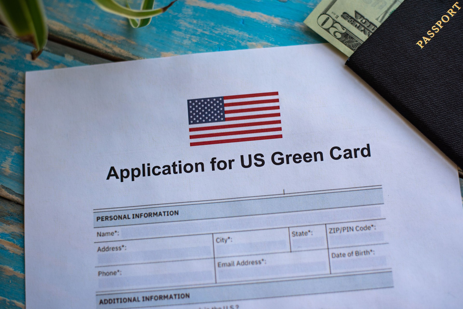Solicitud para la tarjeta verde de los Estados Unidos de América
